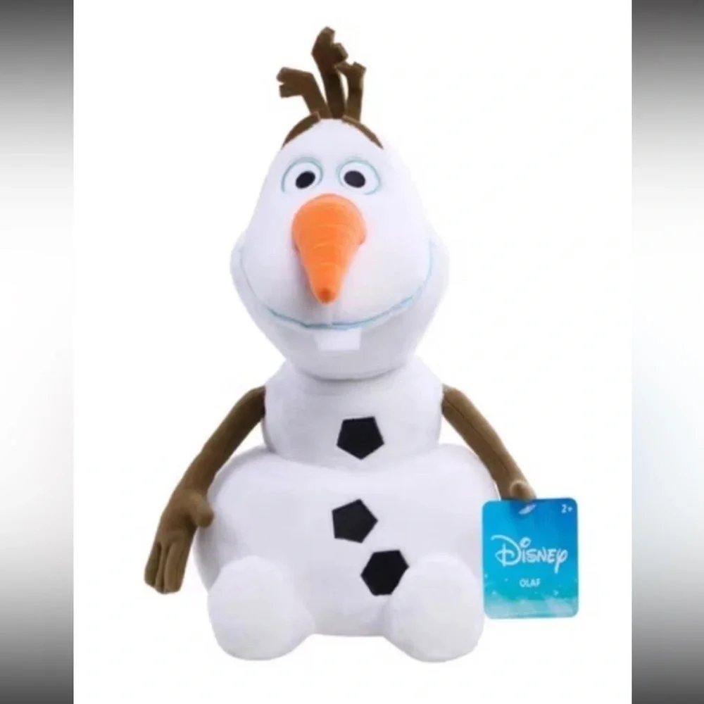 Disney Frozen Olaf Snowman Plush Stuff Toy & Zak Frozen Water Bottle Brand New